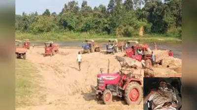 झारखंड के चतरा में बालू तस्कर ने छापेमारी टीम पर चढ़ा दिया ट्रैक्टर, दो चौकीदार घायल, एक रिम्स रेफर