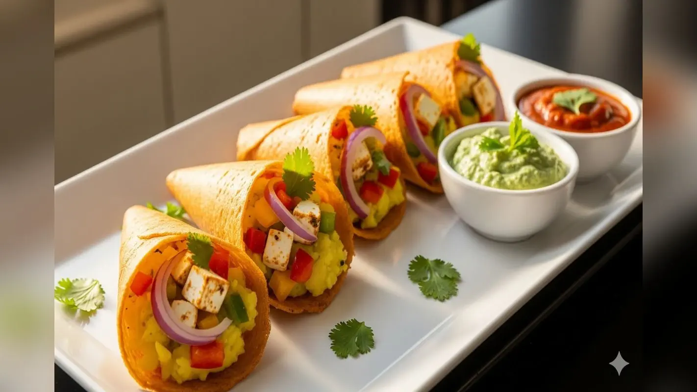 Suji Dosa Cones Recipe: क्रिस्पी कोन्स और यमी फिलिंग से जीतें सभी का दिल, सूजी से मिनटों में तैयार करें पार्टी-स्टाइल डोसा कोन