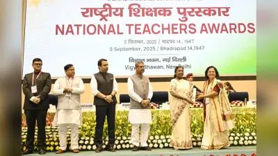 नयी दिल्ली में राष्ट्रीय शिक्षक पुरस्कार से सम्मानित हुईं श्वेता शर्मा, राष्ट्रपति द्रौपदी मुर्मू ने किया पुरस्कृत