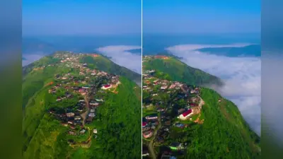 Viral Video: पहाड़ और बादलों पर बसा है ये जन्नत जैसा गांव, आनंद महिंद्रा ने शेयर की वीडियो, जानें यहां कैसे पहुंचे