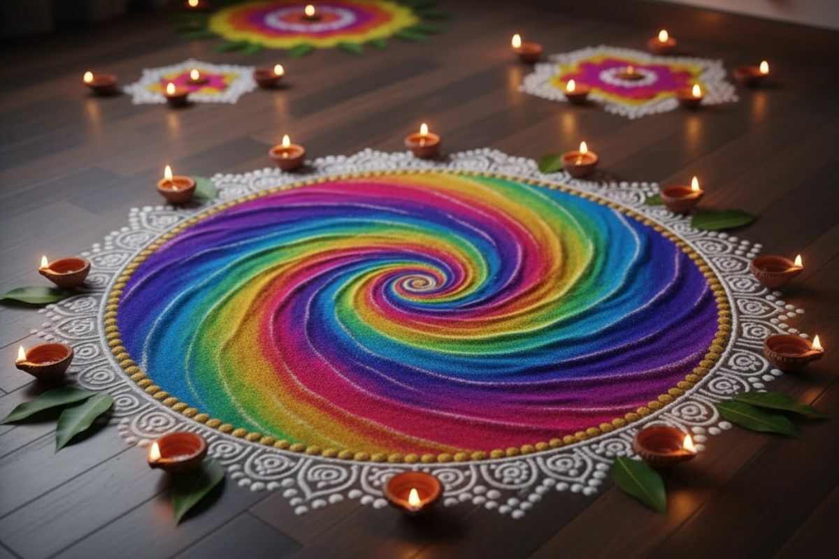 Beautiful Rangoli Design for Diwali
