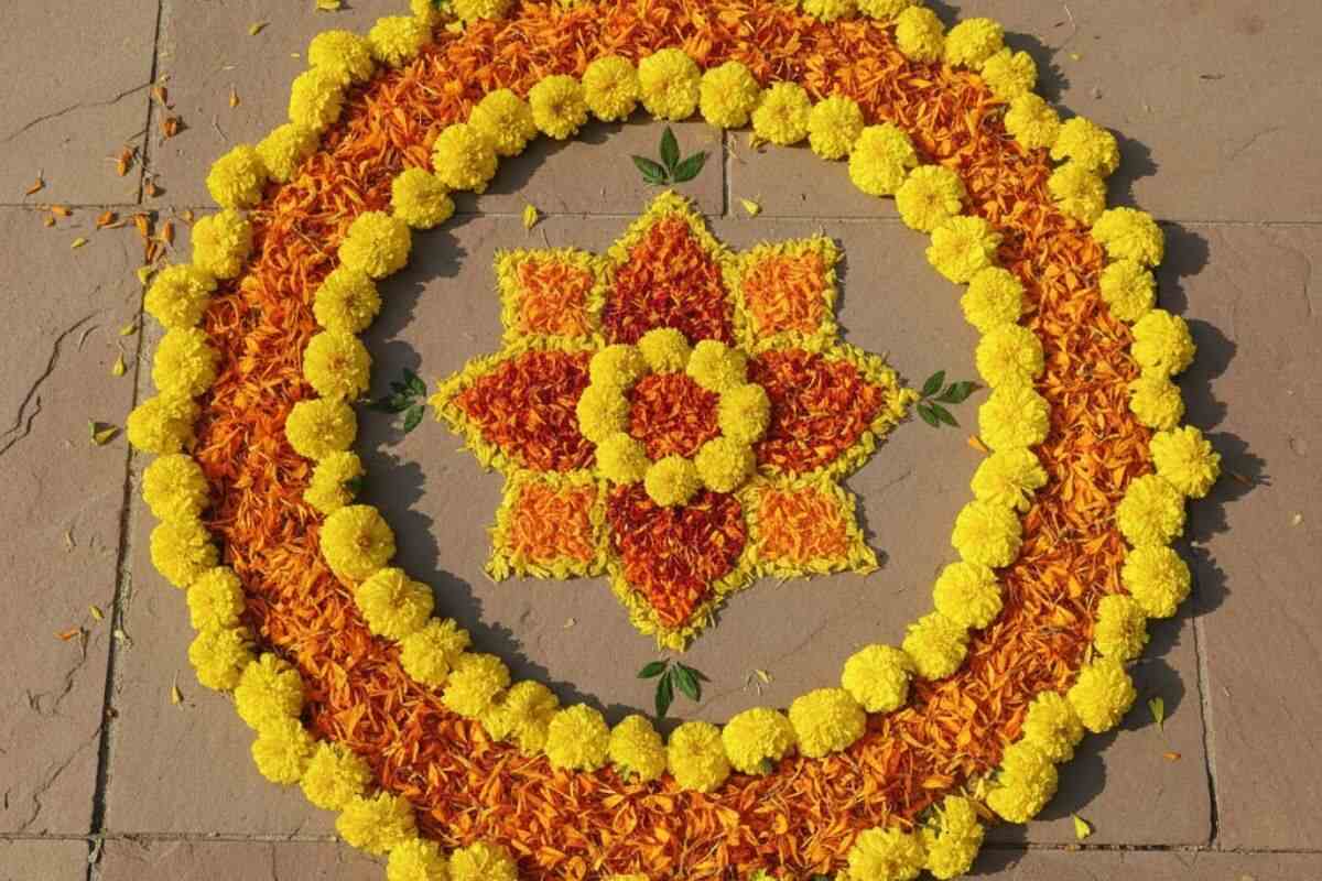 Genda Phool Rangoli