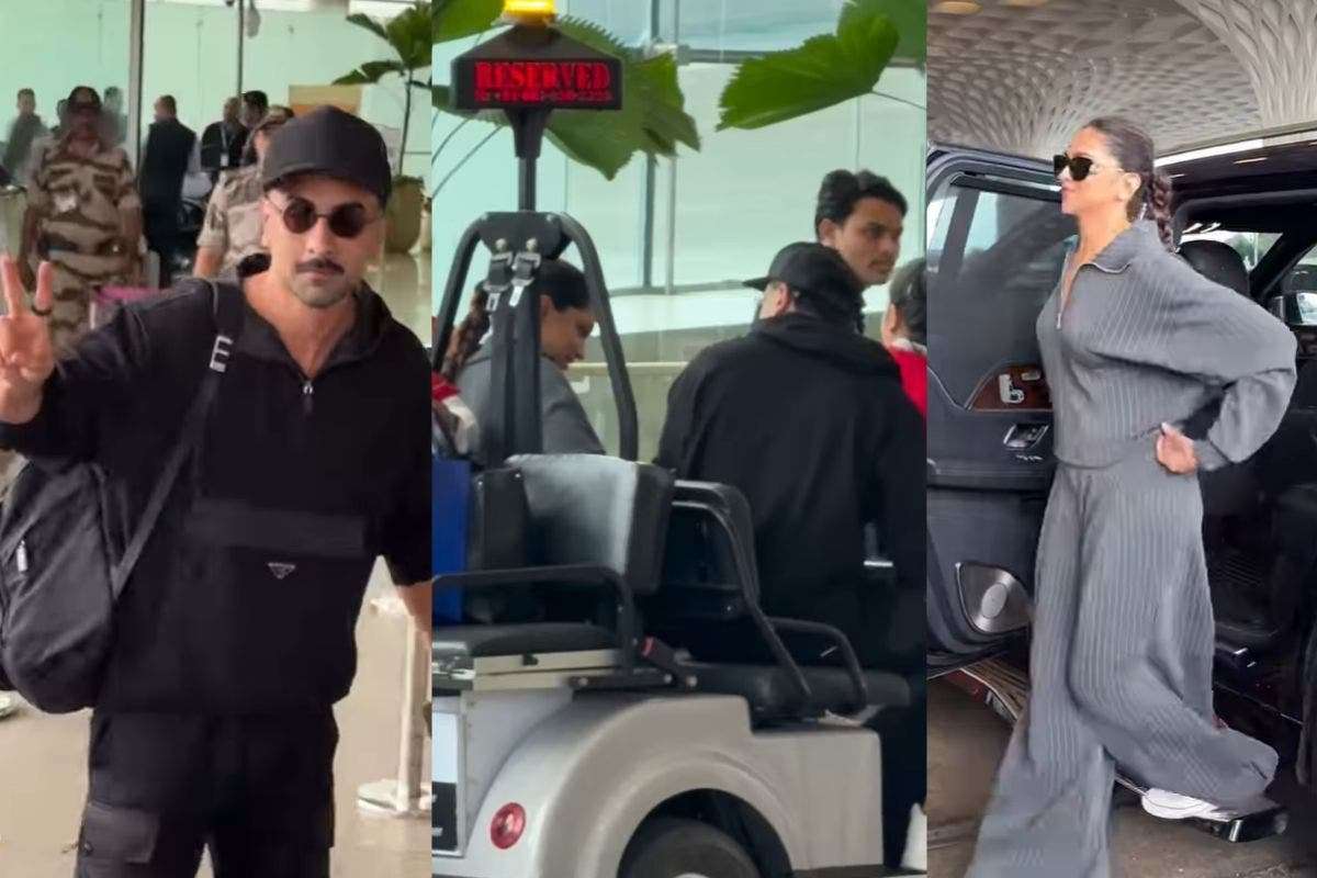 Ranbir Kapoor and Deepika Padukone: एयरपोर्ट पर रणबीर कपूर ने दीपिका पादुकोण को दी ‘जादू की झप्पी’, वायरल वीडियो पर फैंस ने लुटाया प्यार