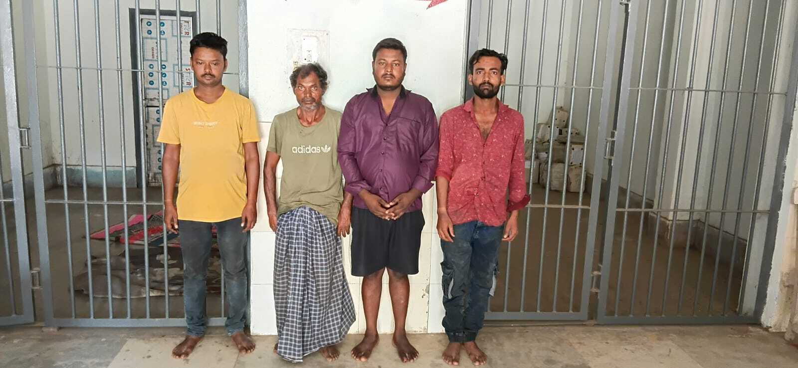 विभिन्न मामले में चार व्यक्ति गिरफ्तार जेल