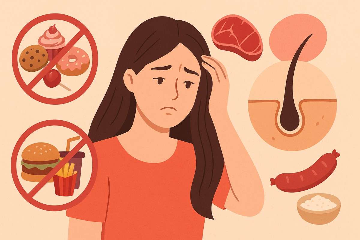 Hair Care Tips: डाइट में शामिल की गयी ये चीजें बन सकती है आपके गंजेपन का कारण, हेयरफॉल रोकने के लिए आज ही बना लें दूरी