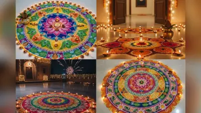 Diwali Rangoli Design 2025: दिवाली पर घर के इन जगहों पर भूल कर भी ना बनाएं रंगोली, वास्तु के अनुसार हो सकता है नुकसान