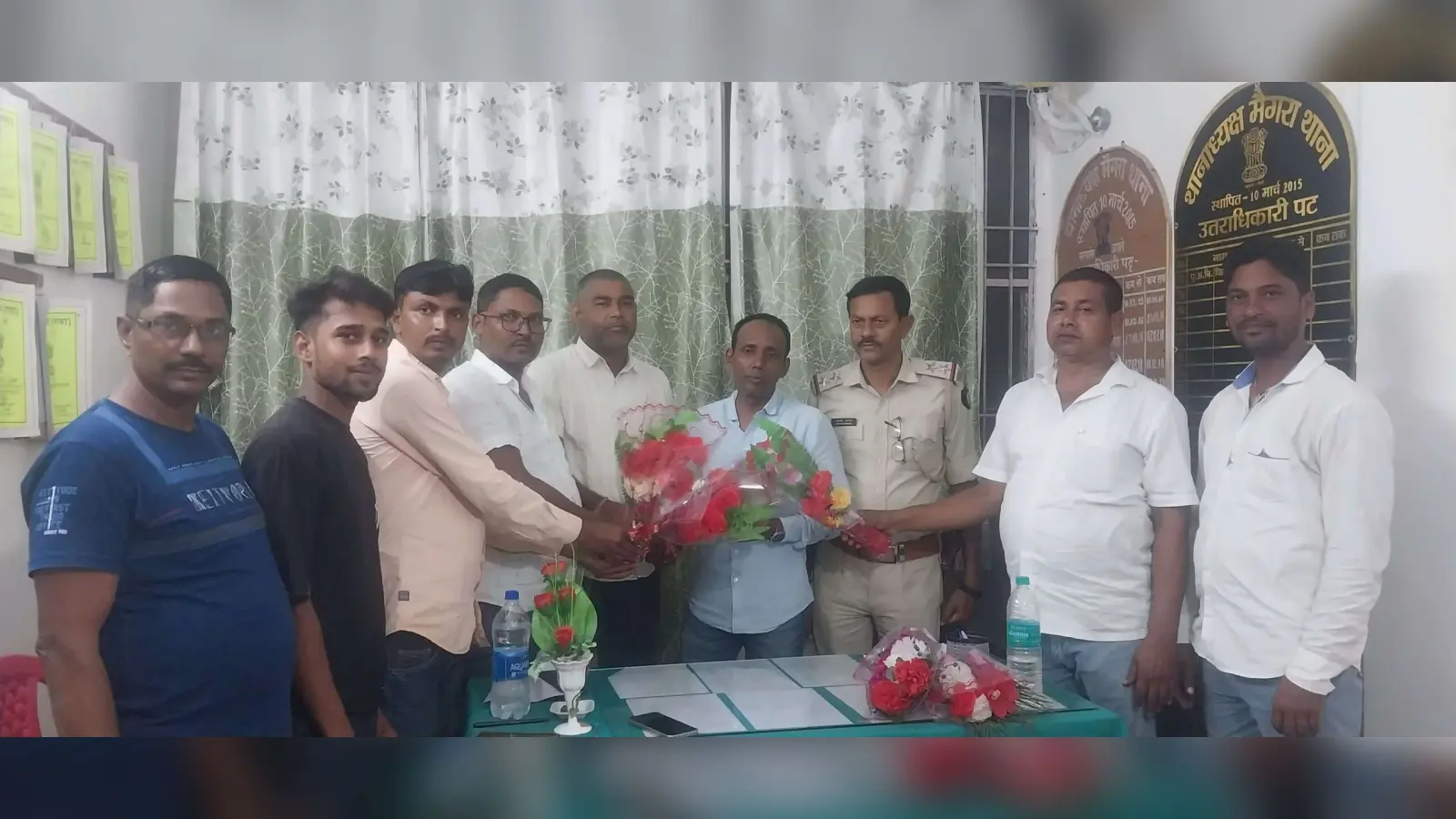 मैगरा में धर्मेंद्र कुमार ने थानाध्यक्ष का पदभार संभाला