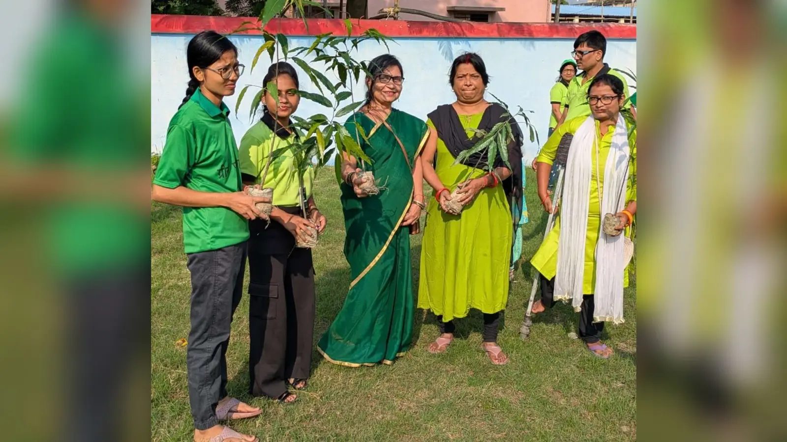 ग्रीन पूर्णिया ने कला भवन परिसर में लगाए 100 फलदार छायादार पौधे