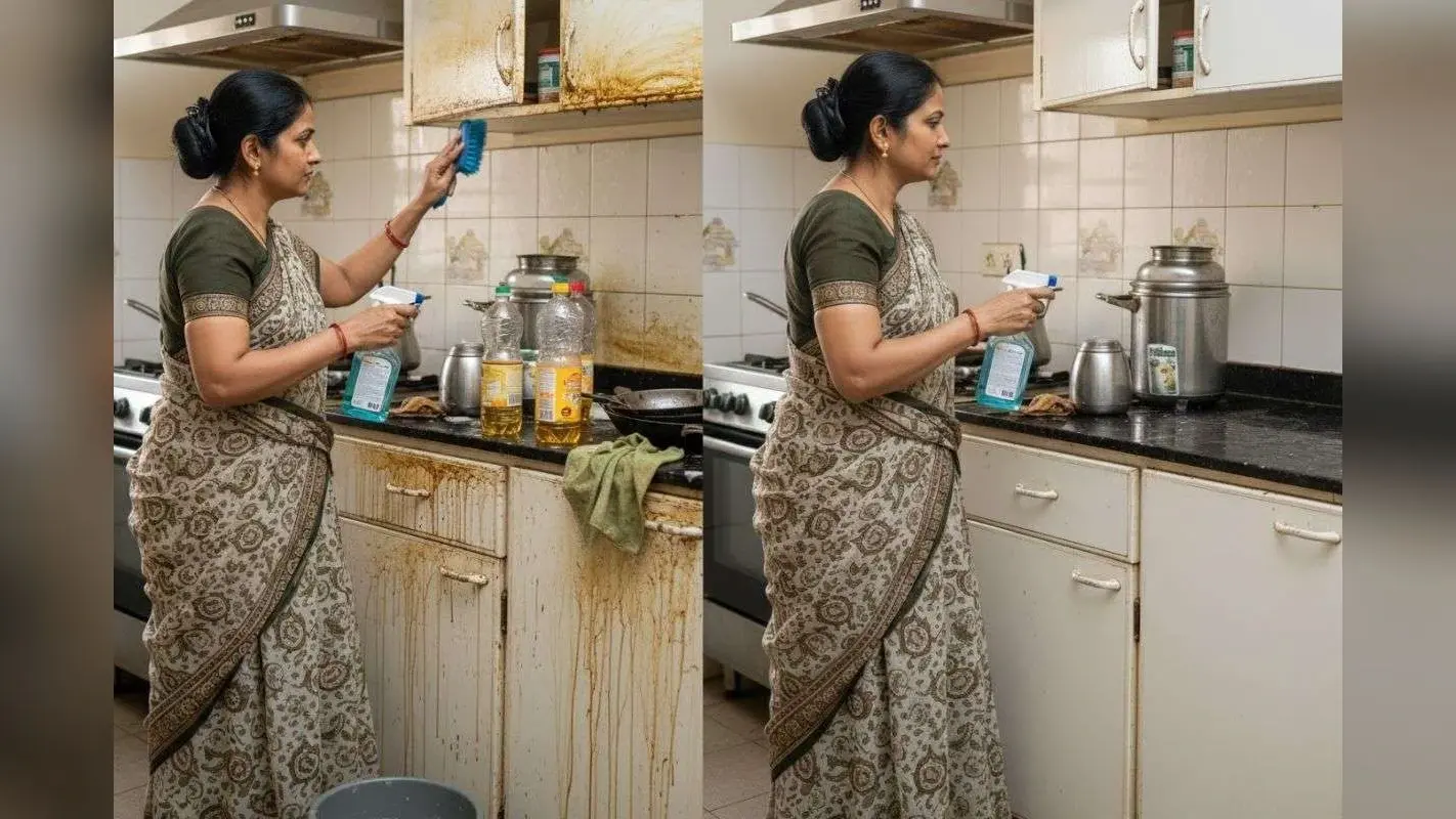 How To Clean Kitchen Cabinet For Diwali: दिवाली से पहले किचन कैबिनेट को बनाएं चमकदार, इन आसान घरेलू नुस्खों से दूर करें जिद्दी दाग और चिकनाई