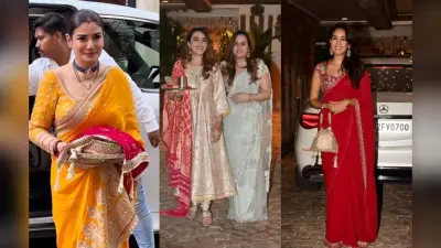Karwa Chauth 2025: करवाचौथ पर अनिल कपूर के घर बॉलीवुड का मेला, सोनम कपूर के लुक ने खींचा ध्यान