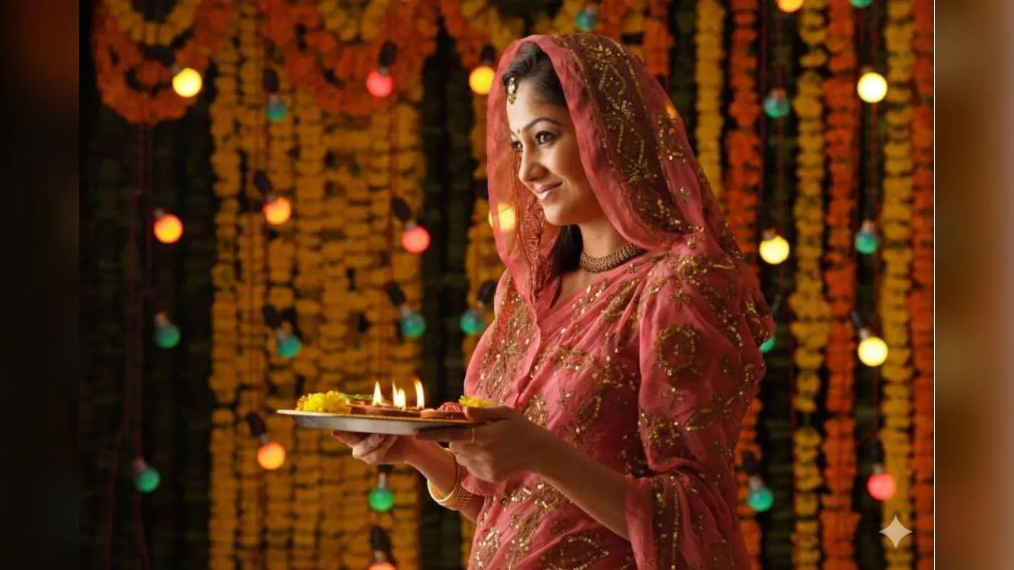 Karwa Chauth Thali Item: करवा चौथ पूजा थाली – जानें 11 अनिवार्य सामग्रियां जो हर सुहागिन की थाली में होनी चाहिए