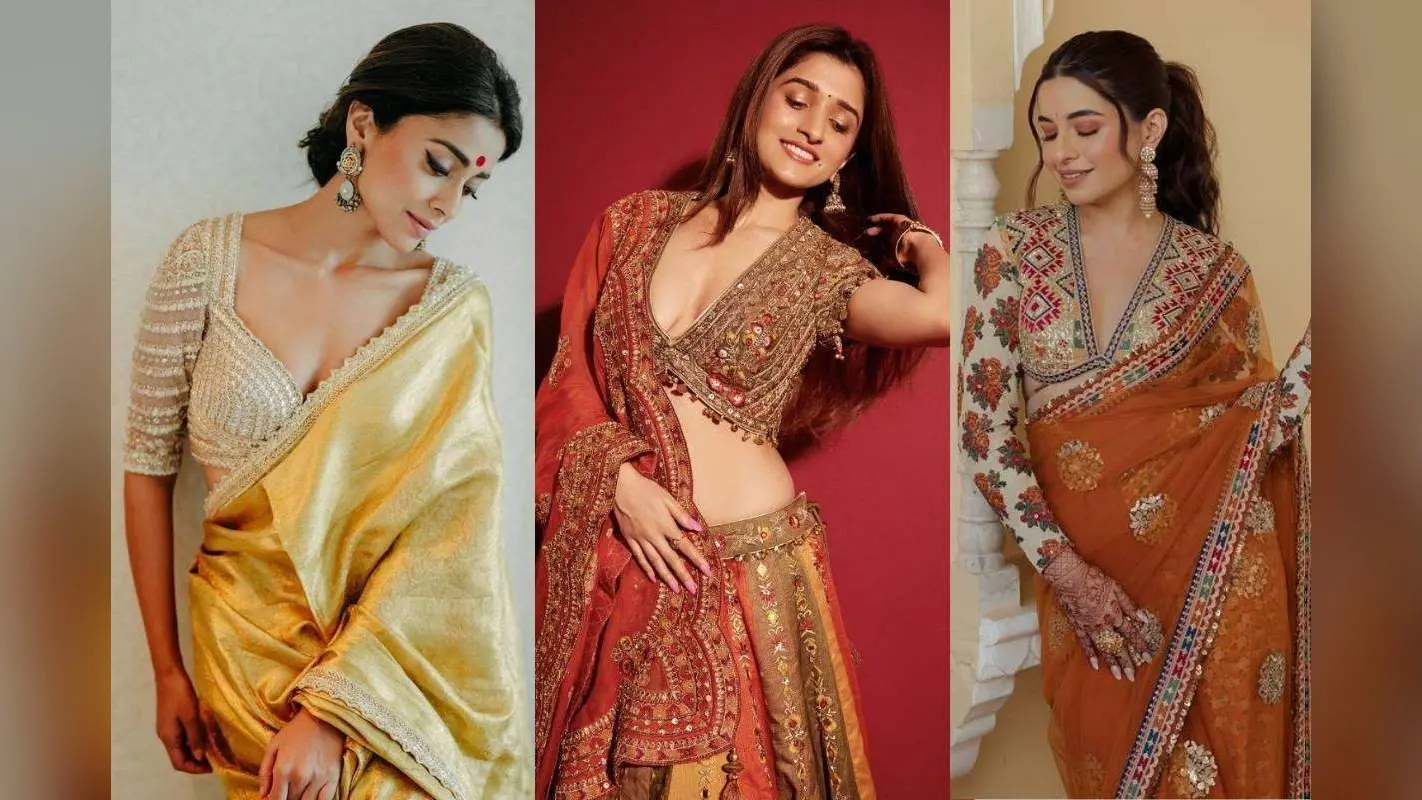 Madhubala Blouse Designs: हाथों को पतला दिखाने के लिए ट्राई करें ये स्टाइलिश स्लीव ब्लाउज डिजाइन्स