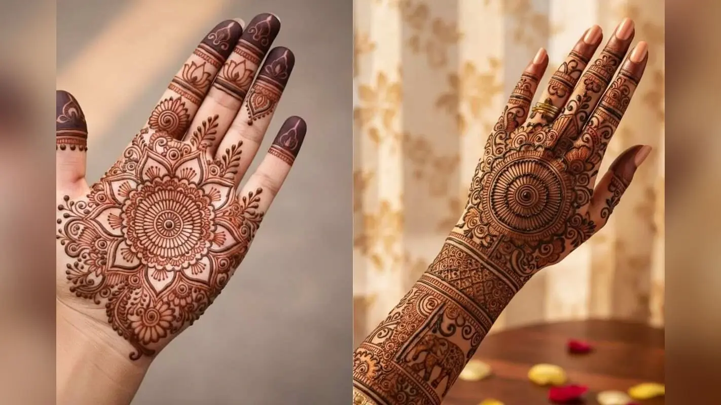 Mehndi Design: तुलसी विवाह के खास मौके पर हाथों की शोभा बढ़ाएं, ट्राई करें ये सुंदर मेहंदी डिजाइन