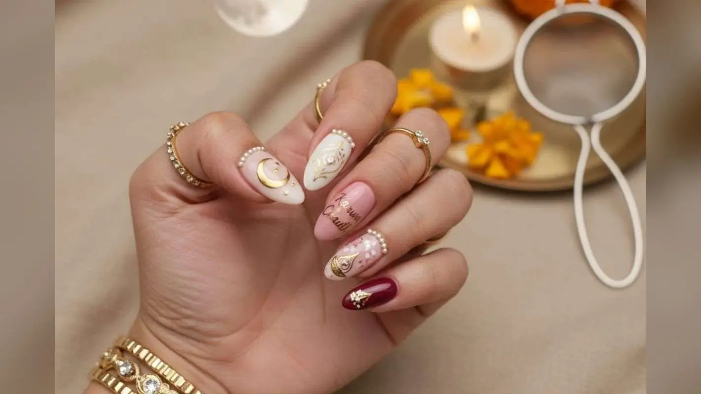 Karwa Chauth Special Nail Art Design: करवा चौथ पर ट्राय करें ये खूबसूरत नेल आर्ट डिजाइन, हाथों की रौनक बढ़ा देंगे ये स्टाइलिश लुक