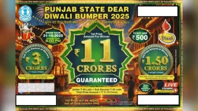 Punjab State Dear Diwali Bumper Lottery 2025: लॉटरी में 11 करोड़ तक जीतने का सुनहरा मौका, जानें टिकट की कीमत और कब होगा ड्रॉ