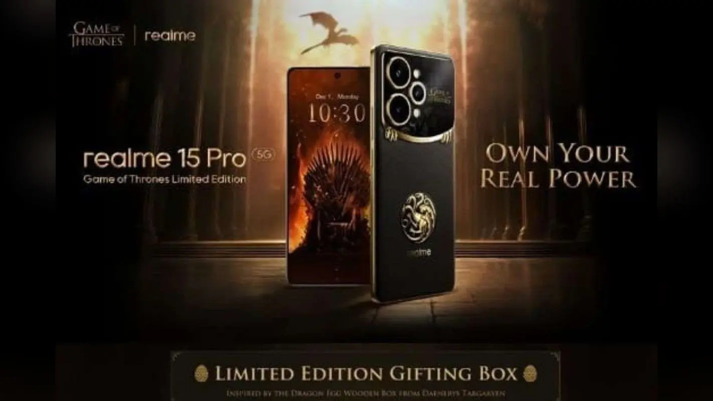 Realme का नया Game of Thrones Edition हुआ लॉन्च, ड्रैगन डिजाइन वाला बैक पैनल बदलेगा रंग