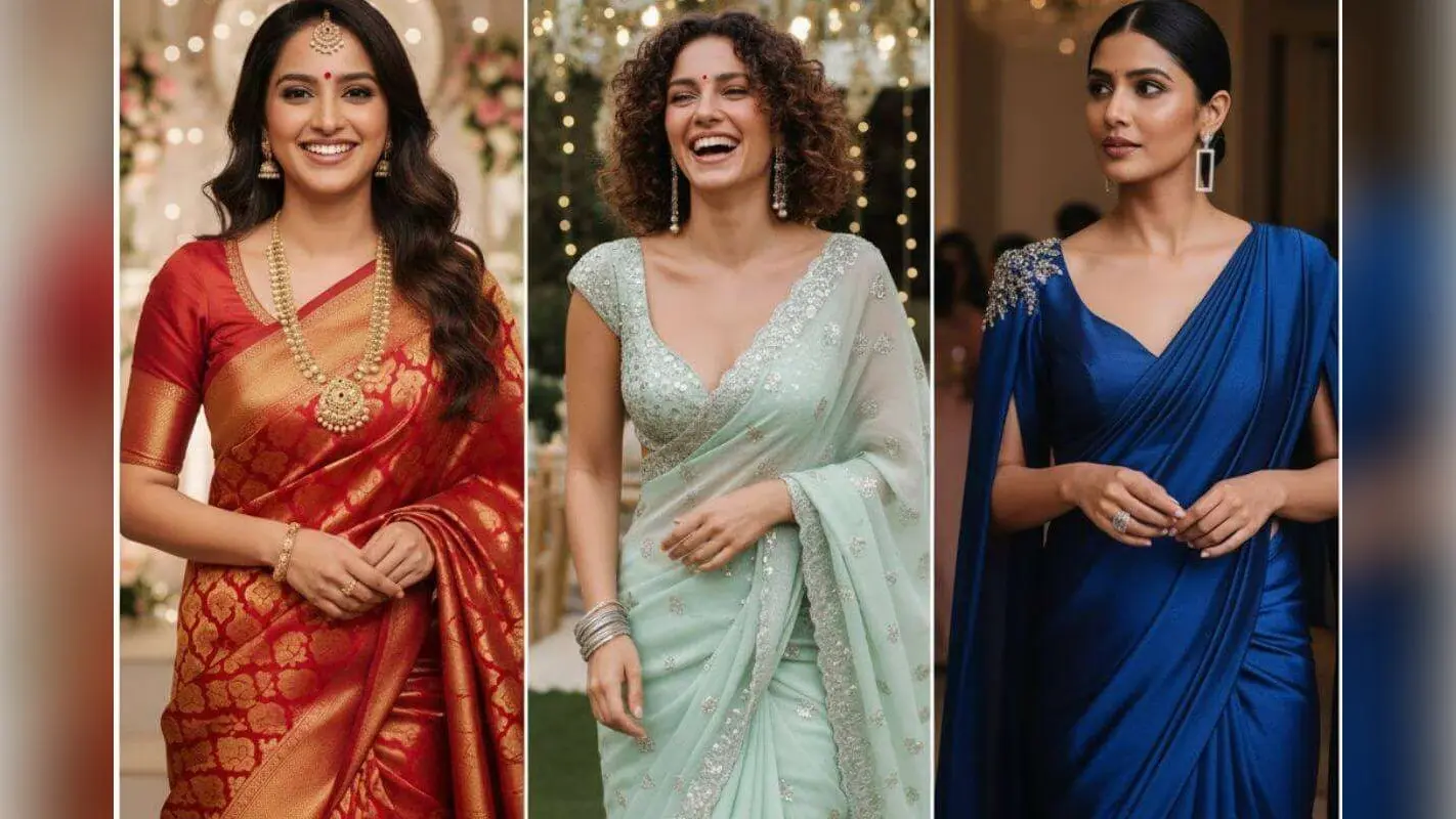 Saree Design For Wedding Party: वेडिंग पार्टी में दिखें सबसे खूबसूरत, ट्राई करें ये साड़ी डिजाइन आइडियाज