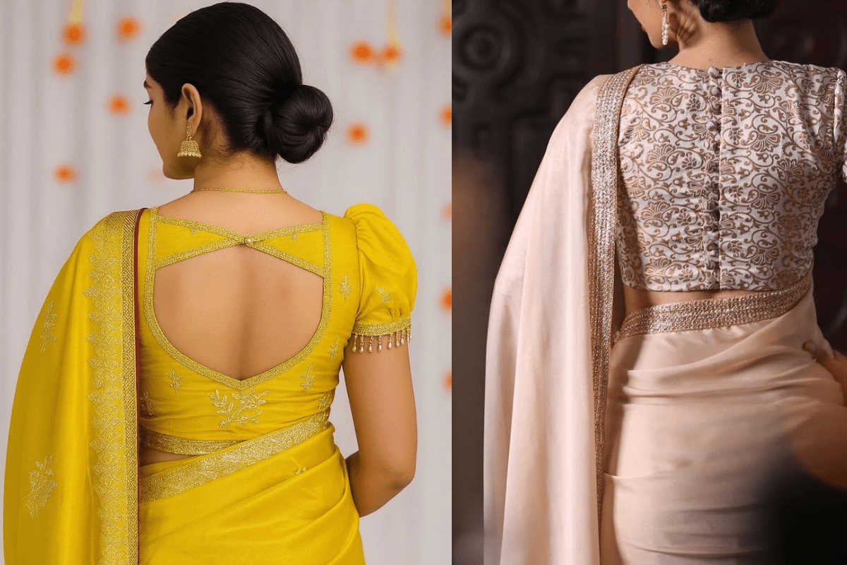 Button-Up Blouse Back Designs