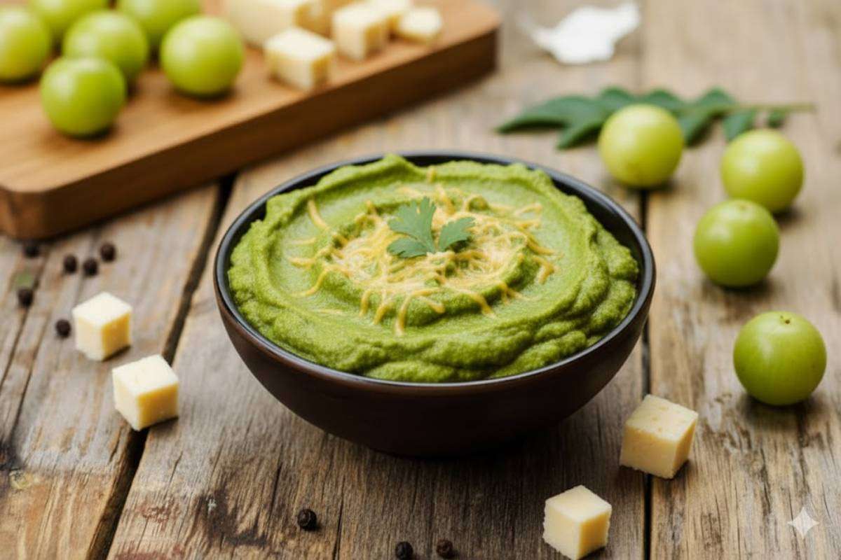 Cheesy Amla Dip Recipe