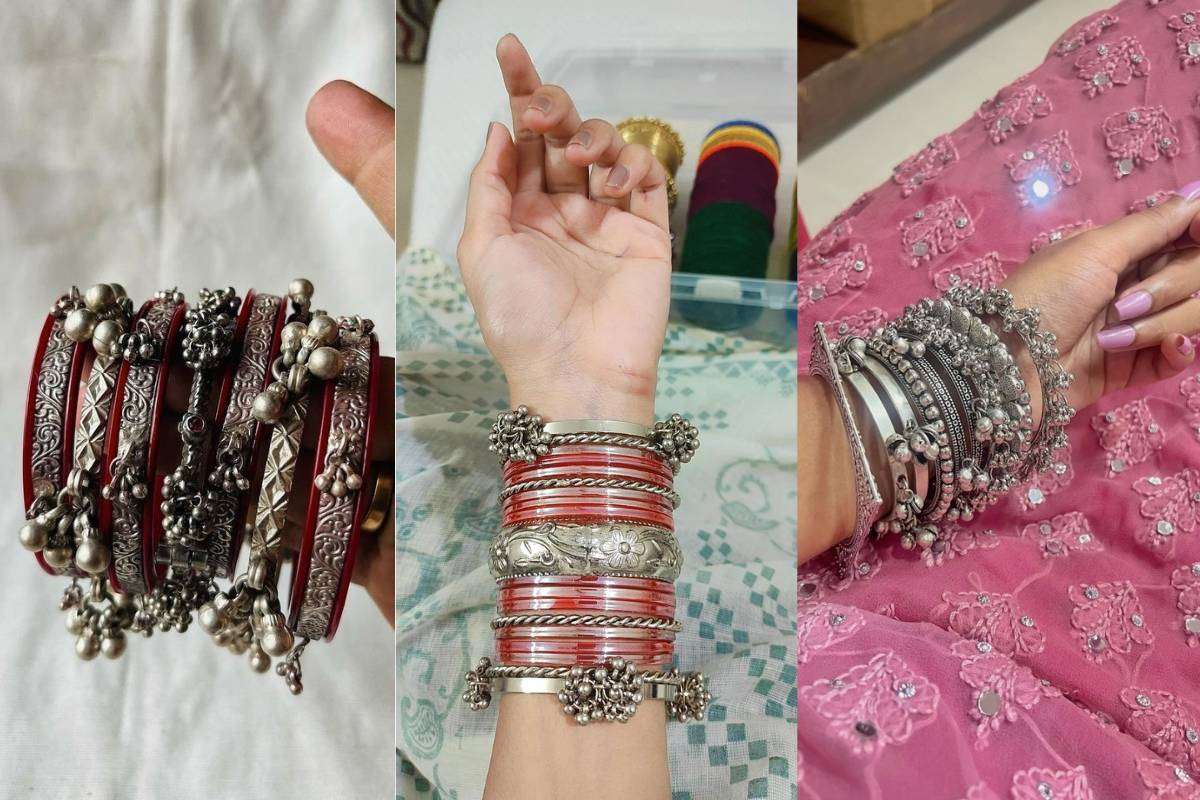 Oxidized Kada Bangles