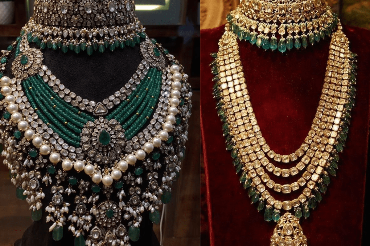 Royal Green Bridal Jewelry Designs