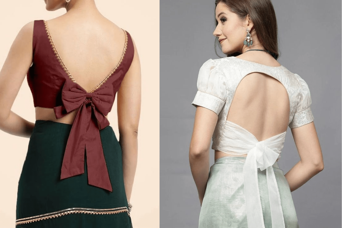 Trending backless blouse Designs