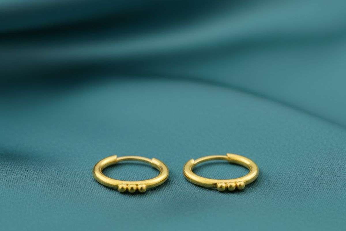 golden bali earrings