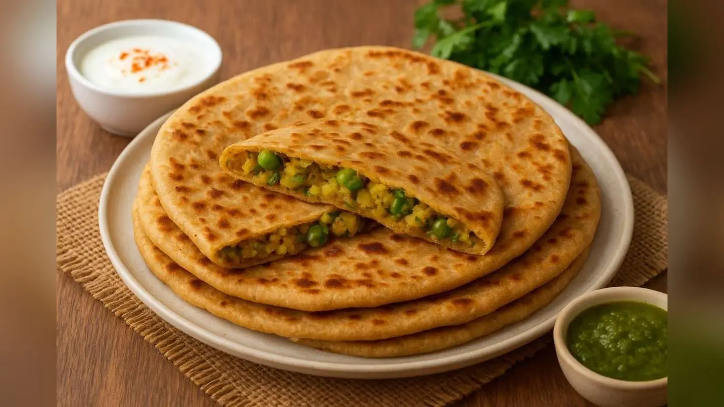 Aloo Matar Paratha Recipe: सर्दियों की सुबह और शाम को आलू मटर पराठे के साथ बनाएं स्पेशल, स्वाद ऐसा कि पेट भर जाए पर मन न भरे!