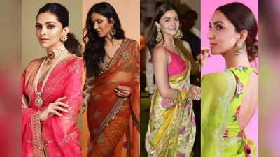 Bollywood Saree Designs: इस वेडिंग सीजन अपने वार्डरोब में शामिल करें बॉलीवुड हसीनाओं के सबसे स्टाइलिश और रॉयल साड़ी लुक्स