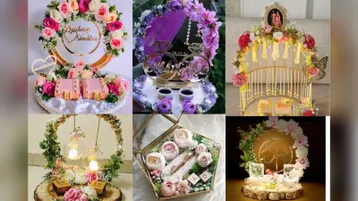 Engagement Ring Platter Designs: सगाई की अंगूठी के लिए खूबसूरत और ट्रेंडिंग रिंग प्लेटर डिजाइंस