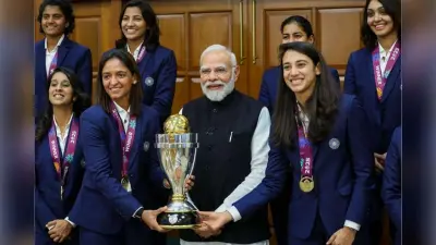 विश्व विजेता खिलाड़ियों ने की PM नरेंद्र मोदी से मुलाकात, शेयर किए मजेदार किस्से; PHOTOS