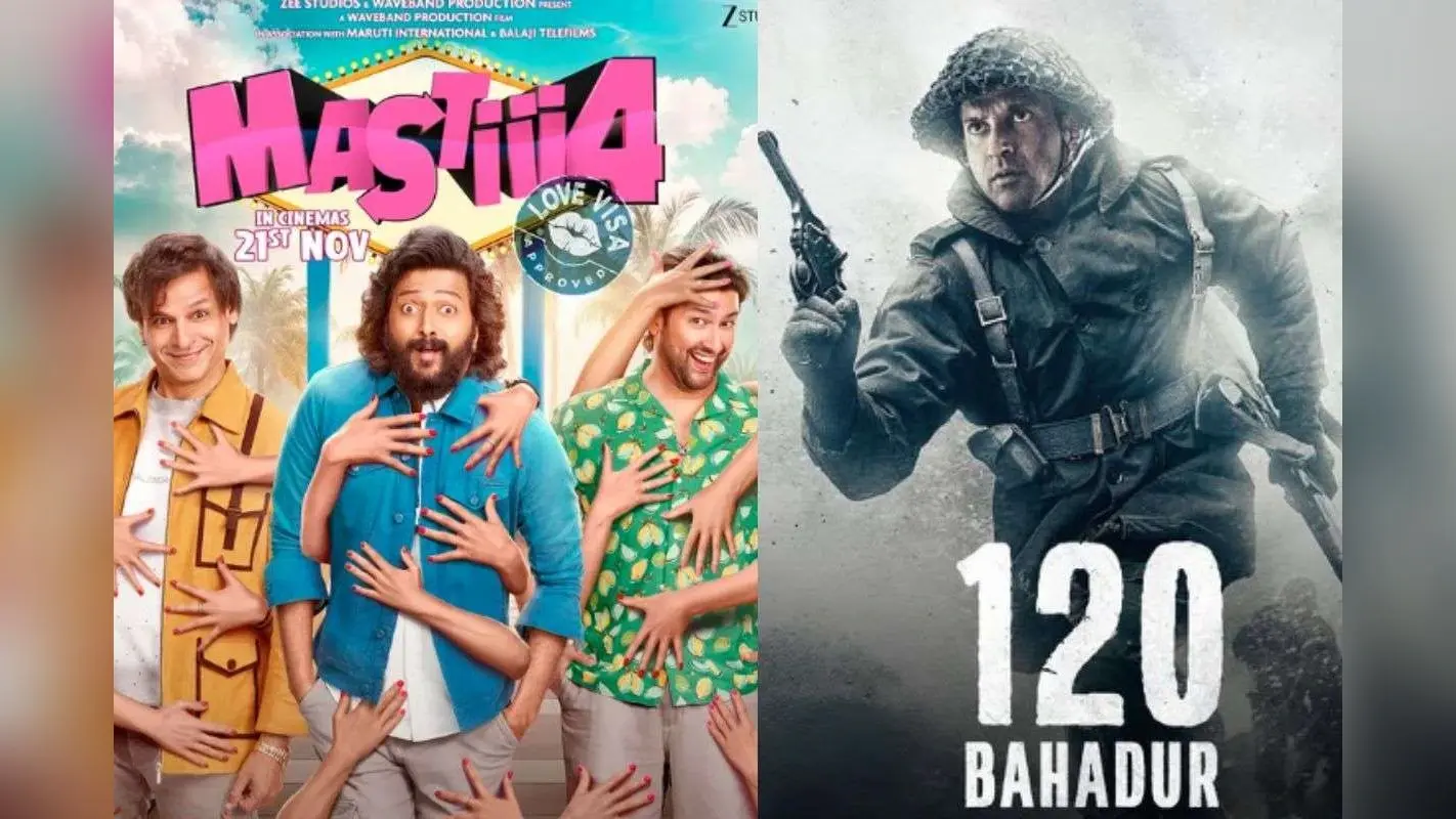 Mastiii 4 vs 120 Bahadur Box Office: कॉमेडी ड्रामा या देशभक्ति? किस मूवी का बॉक्स ऑफिस पर पलड़ा भारी और कौन निकला फिसड्डी