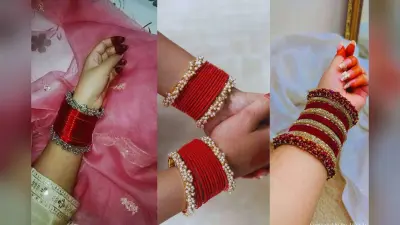 Red Bangles Design: लाल चूड़ियों से बनाएं सुहाग का परफेक्ट चूड़ा – जानें नए पेयरिंग आइडियाज़