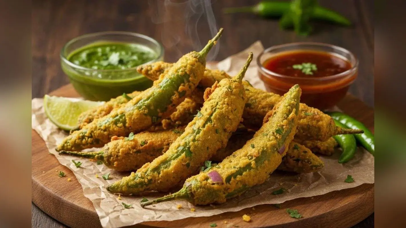 Chilli Pakora Recipe: चाय की चुस्की के साथ चटपटा मिर्च पकौड़े की बात ही लाजवाब है. बस कुछ मिनटों में झटपट करें तैयार