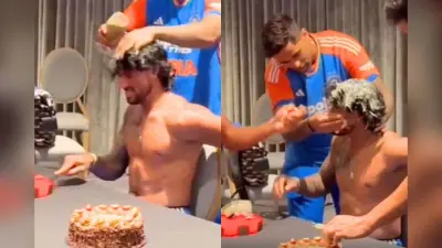 Viral Video: सूर्यकुमार यादव ने ये क्या किया! तिलक वर्मा के बर्थडे का सेलिब्रेशन देखकर आप भी रह जाएंगे हैरान