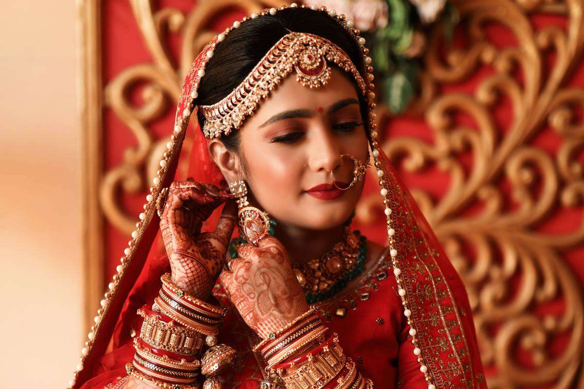 Bride skincare routine before wedding with natural glow and healthy skin