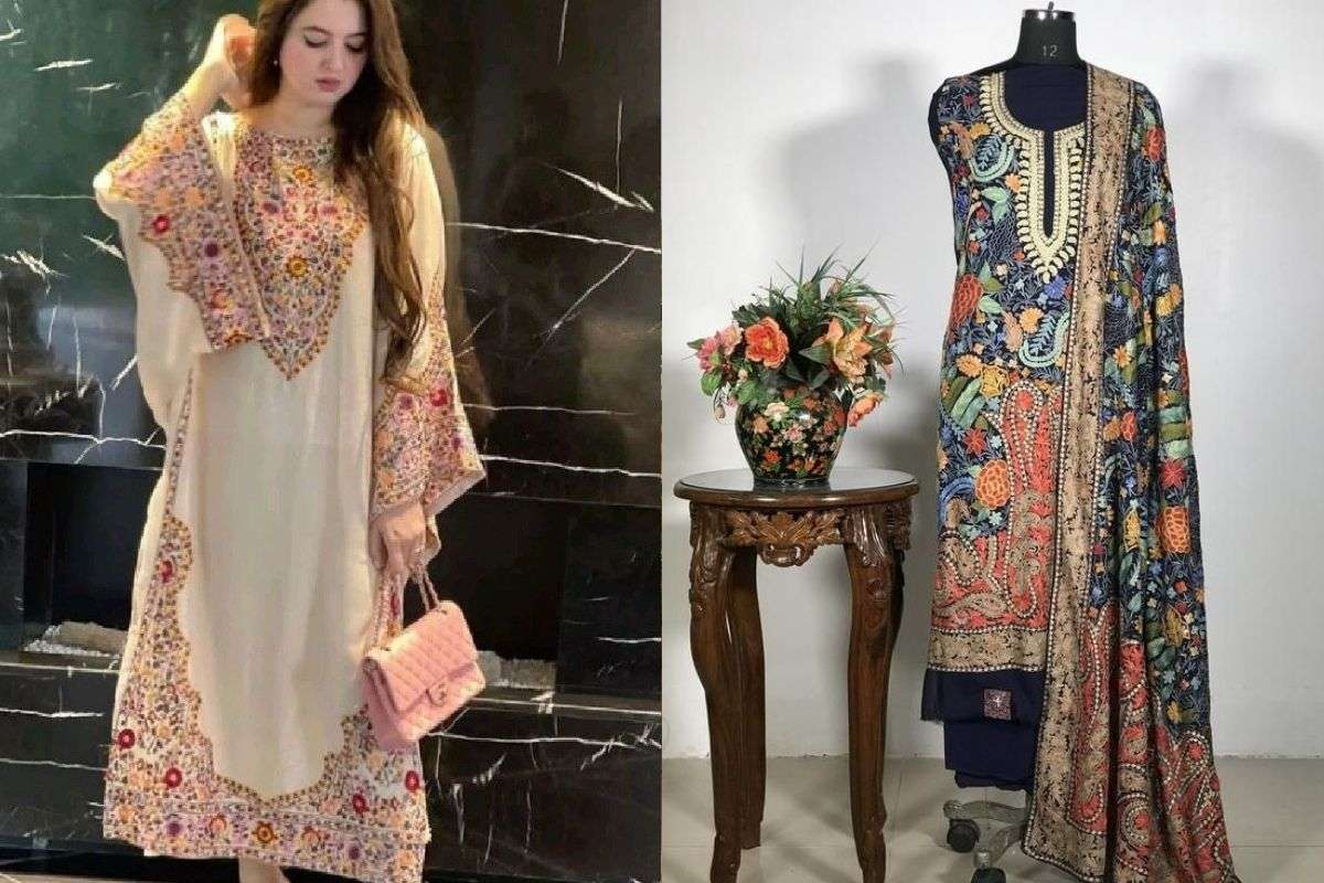 Kashmiri Embroidery suit (Image Source : Pinterest)