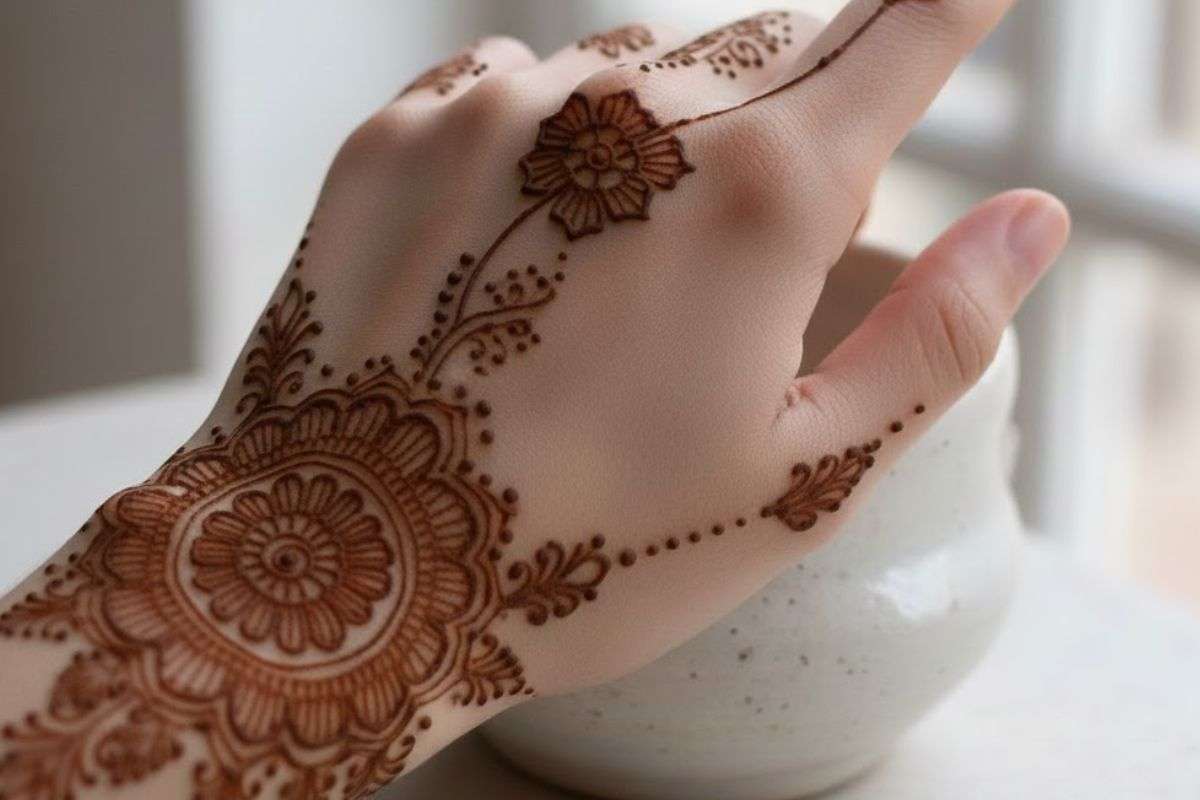 Minimalist Mehndi Design