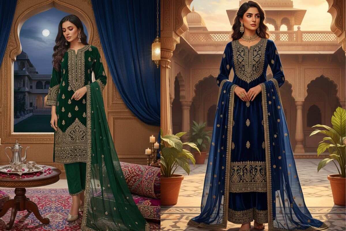 Velvet Suit Set Design 
