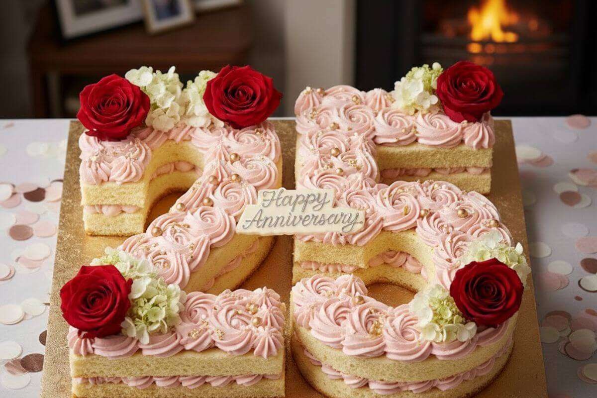 number cake design
