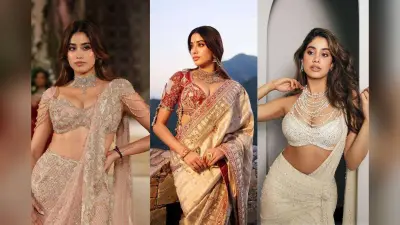 Janhvi Kapoor के 6 आइकॉनिक Blouse Designs – यहां देखें स्टाइल और स्लीव्स के लिए बेस्ट आइडियाज