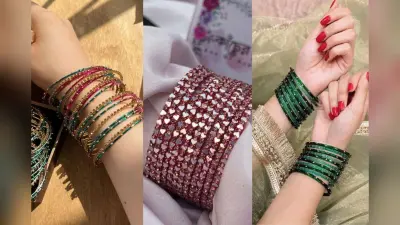 Beautiful Glass Bangles Design: कांच की चूड़ियों में दिख रहा फैशनेबल ट्विस्ट – देखें चूड़ियों के लेटेस्ट डिजाइन