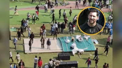 कोलकाता में मेसी के कार्यक्रम में हंगामा, फैंस का फूटा गुस्सा, Video वायरल