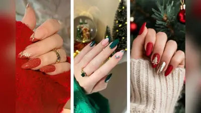 Christmas Nail Art Ideas: क्रिसमस के लिए देखें सबसे प्यारे और ग्लैमरस नेल आर्ट डिजाइंस – रेड, व्हाइट, ग्लिटर और सांता थीम डिजाइंस