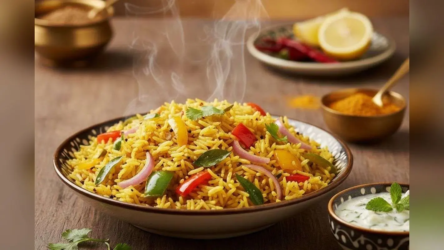 Capsicum Rice Recipe: रूटीन राइस खाकर हो चुके हैं बोर, तो ट्राई करें झटपट बनने वाली टेस्टी कैप्सिकम राइस