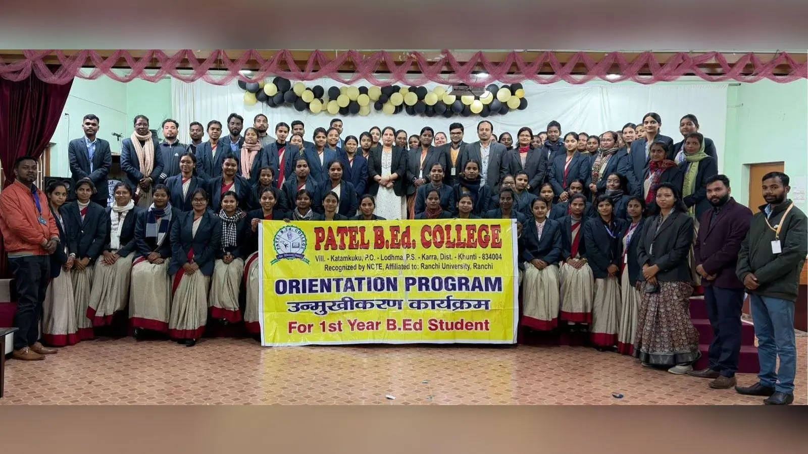 नये विद्यार्थियों के लिए ओरिएंटेशन कार्यक्रम आयोजित