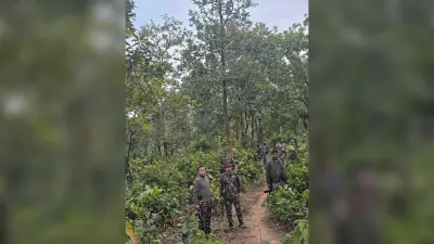 Giridih News :पुलिस ने वन क्षेत्र में चलाया सर्च अभियान