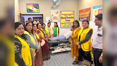 शिविर में पांच रक्तवीरों ने किया रक्तदान