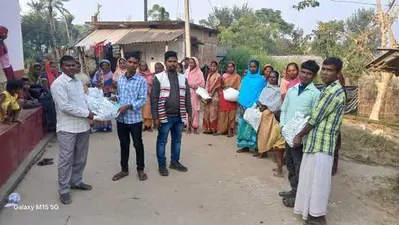 किसानों के बीच मसूर बीज का किया गया वितरण