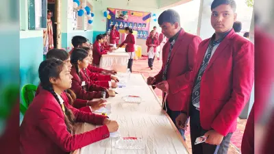 नारायणा मिशन स्कूल में हेड ब्वाॅय व गर्ल के लिए चुनाव संपन्न, परिणाम 11 को